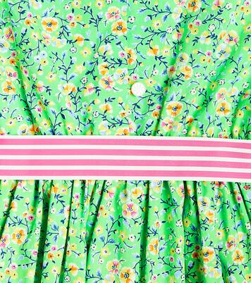 Bow-detail floral cotton poplin dress | Polo Ralph Lauren Kids