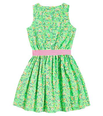 Bow-detail floral cotton poplin dress | Polo Ralph Lauren Kids