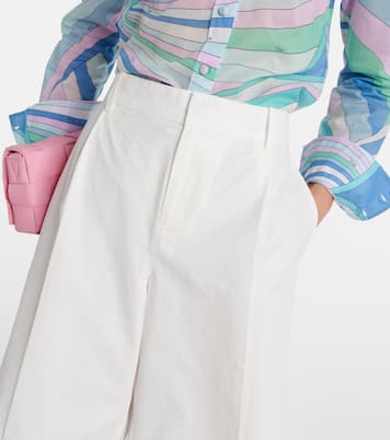 High-Rise Shorts aus Baumwolle | Vince