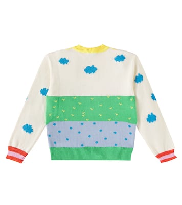 Intarsia cotton and wool sweater | Stella McCartney Kids