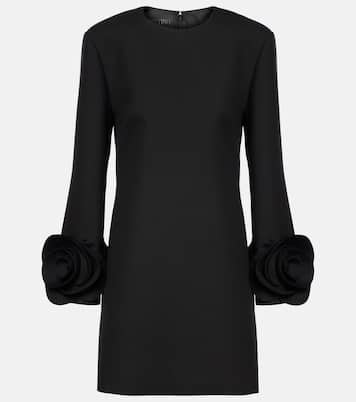 Crepe Couture floral-appliqué minidress | Valentino