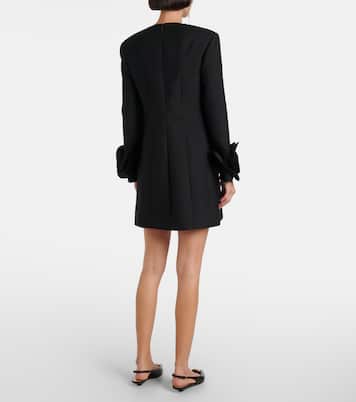 Crepe Couture floral-appliqué minidress | Valentino