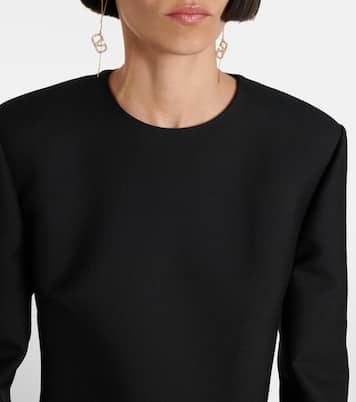 Crepe Couture floral-appliqué minidress | Valentino