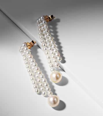 La Valse 14kt gold earrings with pearls | Sophie Bille Brahe