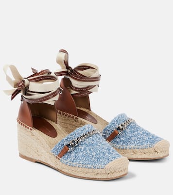 Espadrille-Wedges Gaia aus Bouclé | Stella McCartney