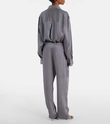 Pantalon droit Trenton rayé | Khaite