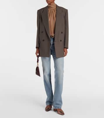 Very Bow Tie glitter slingback pumps | Aquazzura