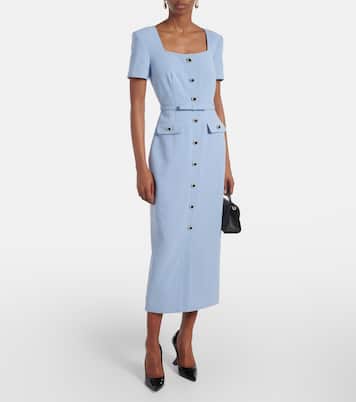 Midikleid aus Crêpe | Self-Portrait