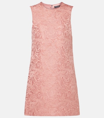 Floral matelassé jacquard minidress | Dolce&Gabbana