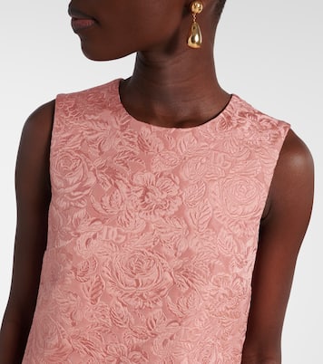 Floral matelassé jacquard minidress | Dolce&Gabbana