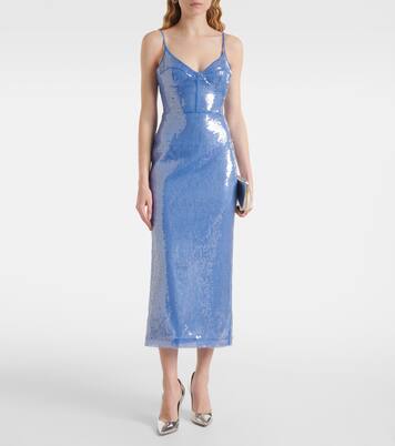 Robe midi à sequins | David Koma