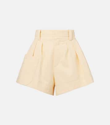 High-Rise Shorts aus Baumwoll-Canvas | Chloé