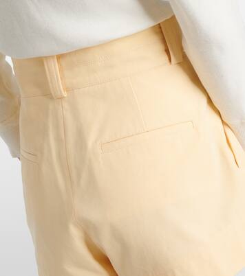 High-Rise Shorts aus Baumwoll-Canvas | Chloé