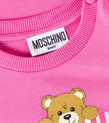Baby Teddy Bear cotton jersey T-shirt | Moschino Kids