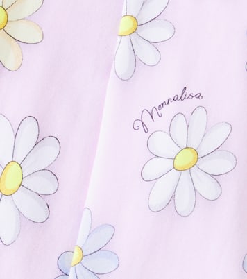 Baby floral cotton-blend leggings | Monnalisa