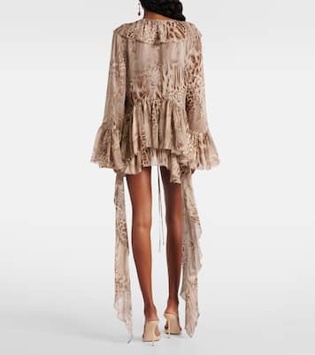 Bedrucktes Top aus Chiffon | Blumarine