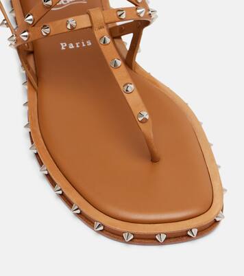 Bombina spiked leather sandals | Christian Louboutin