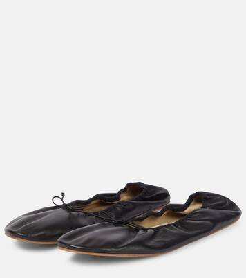 Leather ballet flats | The Row