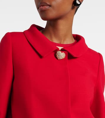 Verzierter Blazer aus Crepe Couture | Valentino