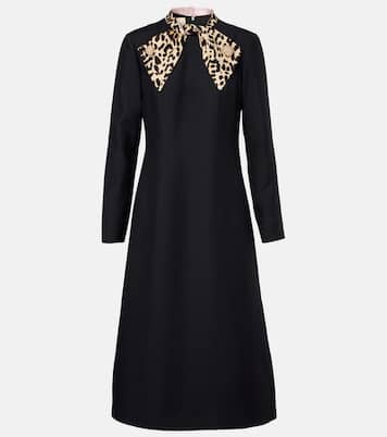 Crepe Couture bow-detail midi dress | Valentino