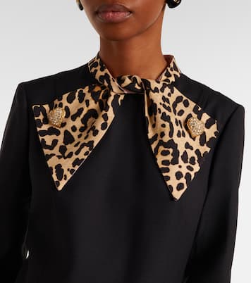 Crepe Couture bow-detail midi dress | Valentino