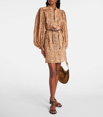 Cascadian leopard-print linen tunic | Zimmermann
