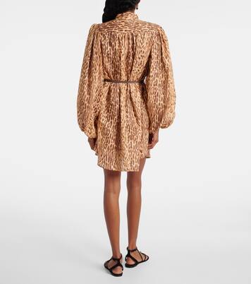 Cascadian leopard-print linen tunic | Zimmermann