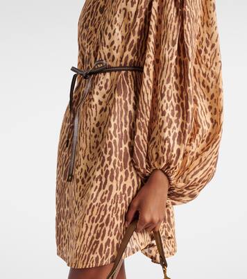 Cascadian leopard-print linen tunic | Zimmermann