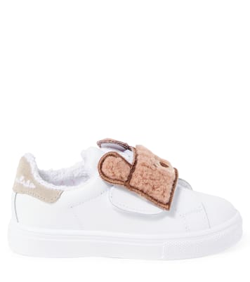 Bear leather sneakers | Monnalisa