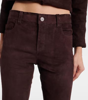 Schlaghose Dean 22 aus Veloursleder | Stouls