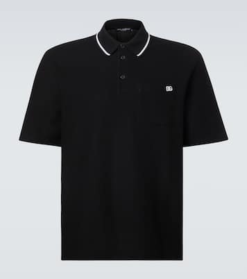 Polo DG brodé en coton | Dolce&Gabbana