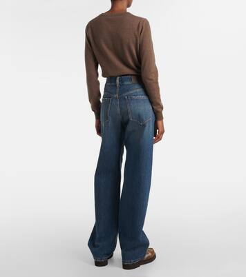 Monili high-rise wide-leg jeans | Brunello Cucinelli