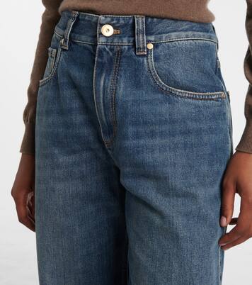 Monili high-rise wide-leg jeans | Brunello Cucinelli