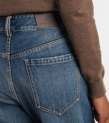 Monili high-rise wide-leg jeans | Brunello Cucinelli