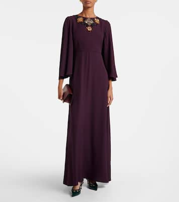 Abito lungo Sorella con ricamo | La DoubleJ