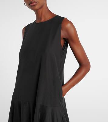 Rita gathered cotton and silk midi dress | Asceno