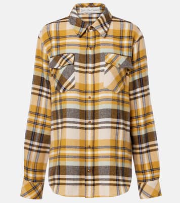 Abundance Tartan cashmere shirt with tiger's eye | God's True Cashmere