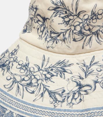 Villa Romantica printed linen sun hat | Alémais