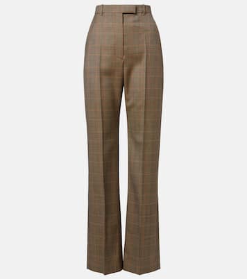 Pantalon droit Country Check en laine | McQueen