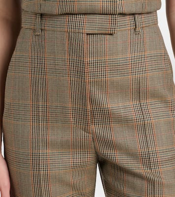 Pantalon droit Country Check en laine | McQueen