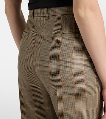 Pantalon droit Country Check en laine | McQueen