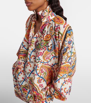 Blusa de algodón y seda estampada | Etro