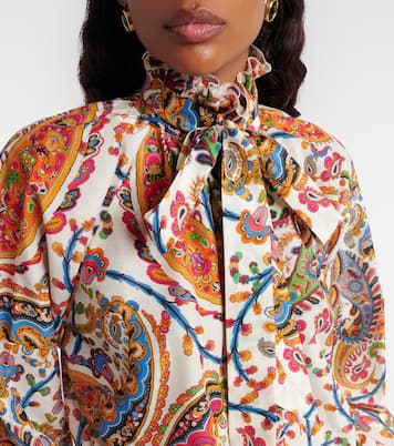 Blusa de algodón y seda estampada | Etro