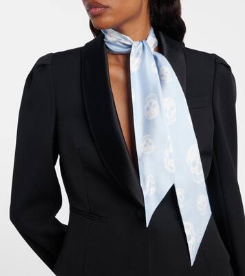 Printed silk scarf | McQueen