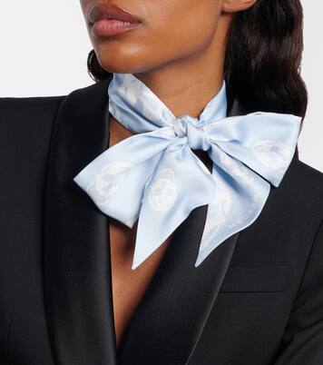 Printed silk scarf | McQueen