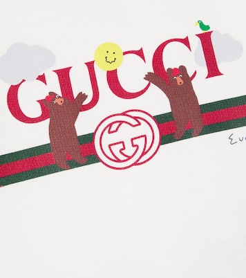 x Euan Roberts Baby printed cotton jersey sweatshirt | Gucci Kids