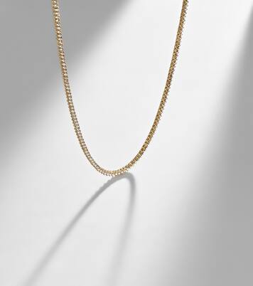 14kt gold (585/1000) tennis necklace with diamonds | Stone and Strand