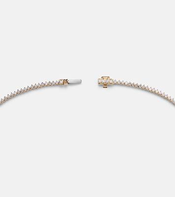 14kt gold (585/1000) tennis necklace with diamonds | Stone and Strand