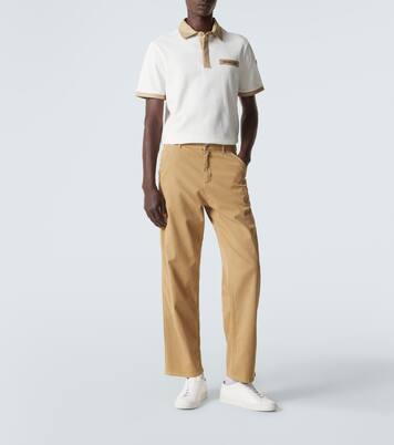 Polo en coton piqué à logo  | Moncler