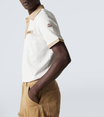 Polo en coton piqué à logo  | Moncler